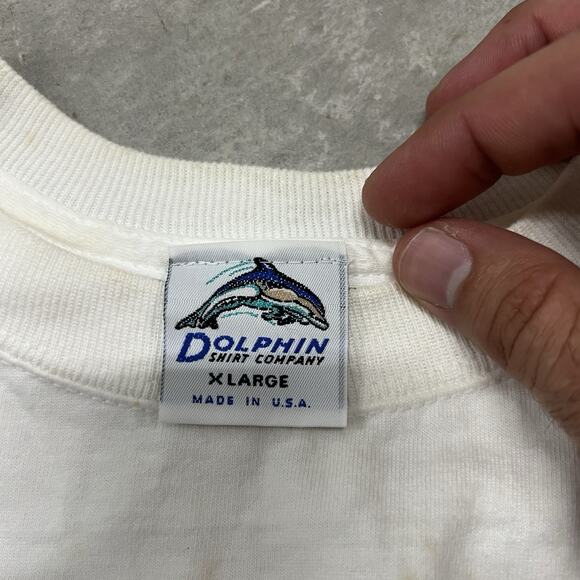 Vintage 90s Panda Royce Dolphin Trading Co T-Shirt Size XL USAMade Single - Picture 4 of 7